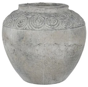 Artekko Pot Κασπώ Γλάστρα από Τερακότα Γκρι (26x26x23.5)cm