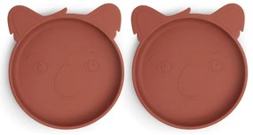Nuuroo Akila πιάτα από σιλικόνη 2τμχ Koala Mahogany