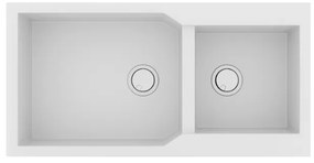 Sanitec Granite 803 Bianco Ένθετος Νεροχύτης 98 2B