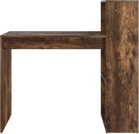vidaXL Γραφείο Καπνιστό Δρύς 108 x 55 x 103 cm Επεξεργασμένο Ξύλο