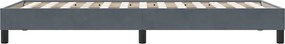vidaXL Box Spring Κρεβάτι χωρίς στρώμα Σκούρο γκρι Βελούδινο