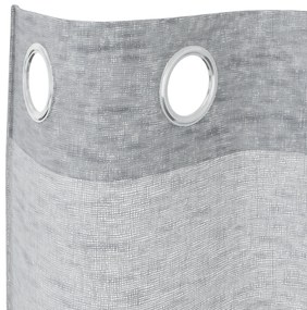 vidaXL Κουρτίνες 2 pcs Σκούρο γκρι 140 x 225 cm Πολυεστέρας