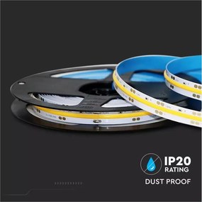 V-TAC Tαινία LED COB DC:24V 10W/m IP20 3000K Θερμό λευκό 2652