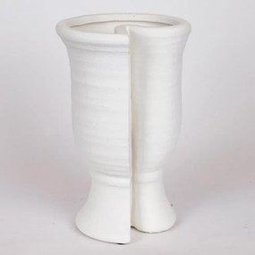 Βάζο Κεραμικό 819-00516 19,5x17x29cm Cream Estheti Home Κεραμικό