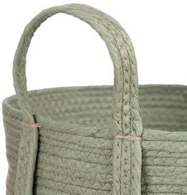 Σετ καλαθιών 42 x 42 x 48 cm Μέντα Φυσική ίνα (3 Τεμάχια)