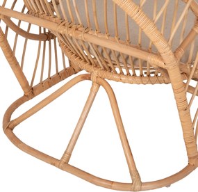 ΠΟΛΥΘΡΟΝΑ ENTROPY HM9840.01 RATTAN ΦΥΣΙΚΟ ΜΕ ΕΚΡΟΥ ΜΑΞΙΛΑΡΙ 80x97x85Υεκ.