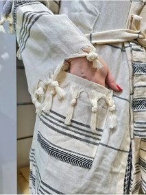 Stewehome Μπουρνούζι πετσέτα από 100% βαμβάκι φυσικό (S)