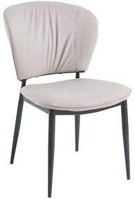 Καρέκλα Dima ΕΜ173,1 53x70x82cm Taupe Μέταλλο,Τεχνόδερμα