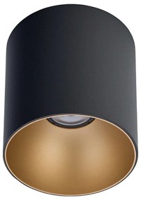 Φωτιστικό Οροφής - Σποτ Point Tone 8224 1xGU10 10W Black-Gold Nowodvorski Μέταλλο,Πλαστικό