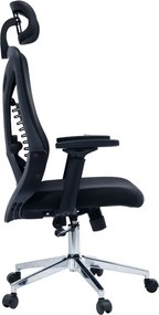 Καρέκλα γραφείου διευθυντή WING mesh μαύρο 65x61x117/125