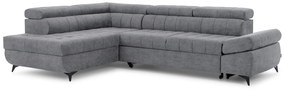 Γωνιακός καναπές/Κρεβάτι Valer L /Γκρι/ 280x97x203/ Αριστερή γωνία BOG2231