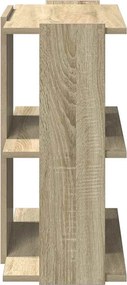 vidaXL Βιβλιοθήκη 3 Επιπέδων Sonoma Δρυς 60x30x60 εκ. Επεξεργ. Ξύλο