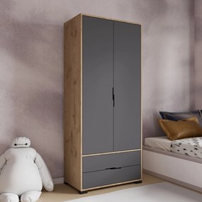 Wardrobe Royal Drawers 80 - Oak, Anthracite Oak
Anthracite