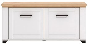 Έπιπλο Εισόδου Valencia KOM Λευκό - Artisan Oak - Λευκό Μάτ 103,5x41x47,5 εκ.