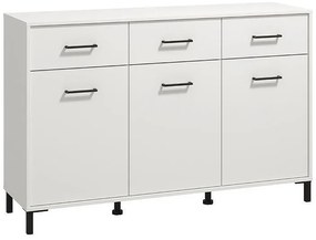 Κομότα - Μπουφές Vienne 3K3F Λευκό 138x40x90 εκ. 138x40x90 εκ.