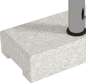 Βάση ομπρέλας 25 κιλών, βάση ομπρέλας από γρανίτη, για στύλους ομπρέλας Ø32/38/48 mm, γκρι