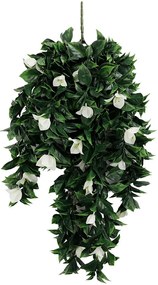 Διακοσμητικό Κρεμαστό Φυτό Cuba 75cm 019DGWF Bougainvillea White (SET 10TMX)