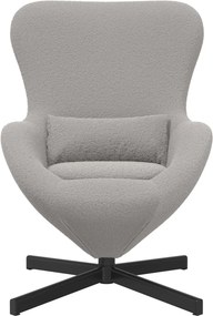 vidaXL Κάθισμα-αυγό Ανοιχτό γκρι 63 x 73 x 90 εκ ύφασμα