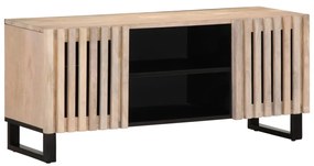 vidaXL Έπιπλο Τηλεόρασης Λευκό 105x34x46 εκ. από Μασίφ Ξύλο Ακακίας