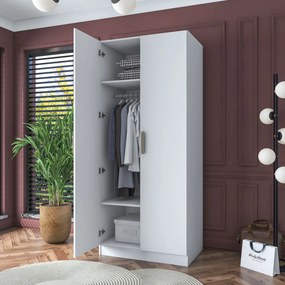Ντουλάπα Λευκό BRATOR 90x57.5x210