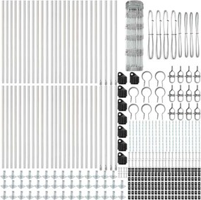 vidaXL Στύλος Περιφράξεων Γαλβανισμένο 100 x 0,8 μ Ατσάλι