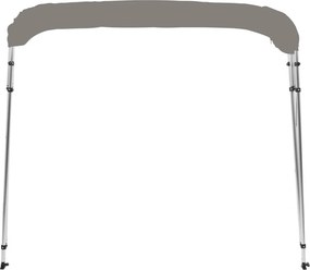 vidaXL Τέντα Σκάφους με 4 Αψίδες Γκρι 243x180x137 εκ.