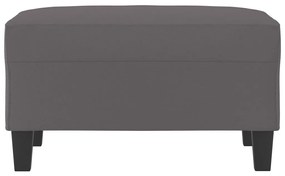 vidaXL Υποπόδιο Γκρι 70 x 55 x 41 εκ. από Συνθετικό Δέρμα