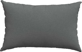 vidaXL Μαξιλάρι Καναπέ 2 pcs ύφασμα Σκούρο Γκρι 60 x 40 cm