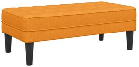 vidaXL Παγκάκι Σκούρο Κίτρινο 113x57x39 εκ. Υφάσμα