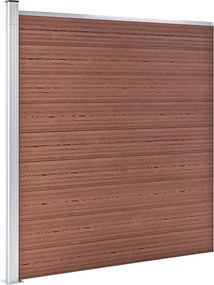 vidaXL Πάνελ Περίφραξης Καφέ 699 x 186 εκ. από WPC