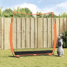 vidaXL Βοηθήματα Εκπαίδευσης Γκολφ Μαύρο 214 x 106.5 x 210 εκ.