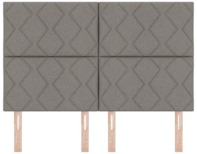 vidaXL LED Κεφαλάρι Διαμαντιών Ταμπά 144 εκ. Υφάσμα