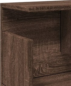 vidaXL Ντουλάπι Τοίχου Καφέ Δρυς 100x20x30 εκ. από Επεξεργασμένο Ξύλο