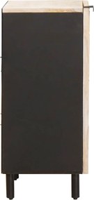 vidaXL Πλαϊνό γραφείο Λευκό Φινίρισμα Καθαρισμού 40 x 33 x 75 εκ.