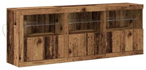 vidaXL Πλαϊνό γραφείο Παλαιό ξύλο 181.5 x 37 x 67 εκ.