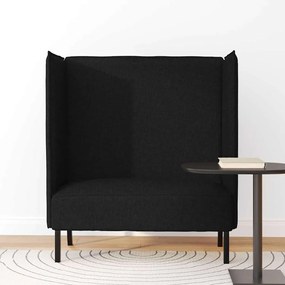 vidaXL Καναπές Υψηλής Πλάτης Μαύρο 109 x 56 x 121 εκ. ύφασμα