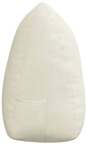 vidaXL Μαξιλάρι Πλάτης Κρεμ 140 x 24 x 50 εκ Βελούδο
