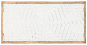 Κεφαλάρι κρεβατιού Home ESPRIT Λευκό Φυσικό 160 x 4 x 80 cm