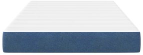vidaXL Στρώμα Pocket Spring Μπλε Μεσαίο 120x200x20 εκ Υφασμάτινο