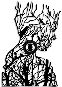 Διακοσμητικό Φωτιστικό Τοίχου Tree Man 526SHD1180 34x9x50cm 1xE27 40W Black Opviq
