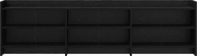 vidaXL Ντουλάπι TV 168 x 33 x 47 εκ. Μαύρη Δρυς Επεξεργασμένο Ξύλο