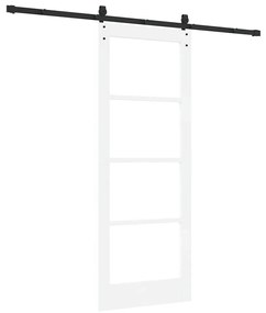 vidaXL Συρόμενη Πόρτα ORKDAL Λευκό 78 x 202 εκ. Ξύλο και μέταλλο