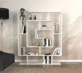 Βιβλιοθήκη Λευκό SARMASIK 124,8x22x149,04