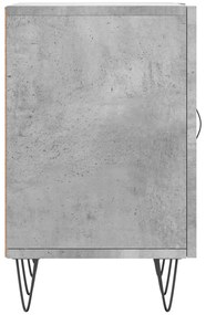 vidaXL Έπιπλο Τηλεόρασης Γκρι Σκυροδέματος 150x30x50 εκ. Επεξ. Ξύλο