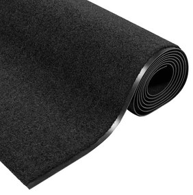 vidaXL Χαλάκι Εξώπορτας Μαύρο 120 x 400 cm Πολυαμίδιο και PVC