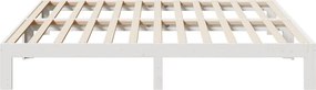 vidaXL Σκελετός Κρεβ. Χωρίς Στρώμα Λευκό 180x200 εκ Μασίφ Πεύκο