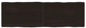 vidaXL Επιφ Τραπεζιού Αν Καφέ 160x50x(2-4)εκ.Ακατέργ. Μασίφ Ξύλο Δρυός