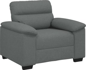 vidaXL Πολυθρόνα Σκούρο Γκρι 100x81x84 εκ. Ύφασμα