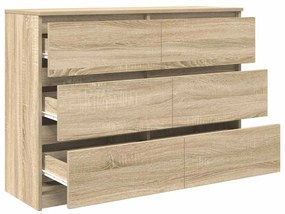 vidaXL Sideboard Sonoma Oak 100x35x76 cm Κατασκευασμένο ξύλο