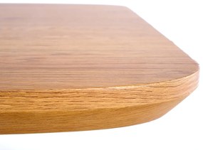 Τραπέζι Houston 1539, Χρυσή βελανιδία, Μαύρο, 76x89x160cm, 91 kg, Επιμήκυνση, Ινοσανίδες μέσης πυκνότητας, Μέταλλο | Epipla1.gr